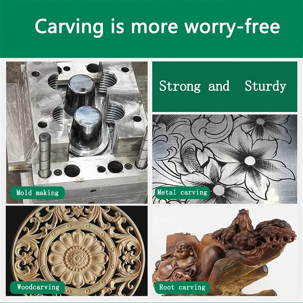 Tungsten Carbide Burr Bits - Tungsten Steel YG8 10pcs 6mm