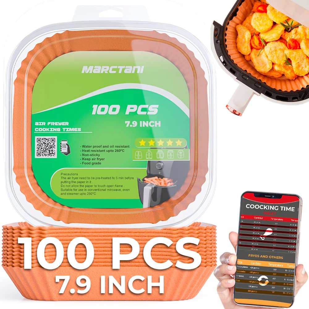 Marctani Air Fryer Paper - 100 Pieces