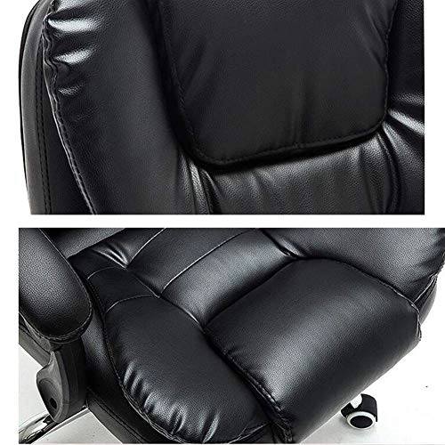 Desk Chair - PU Leather Brown High Back