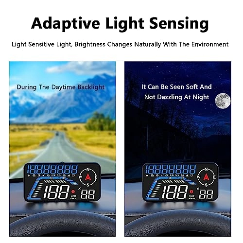 Car Head Up Display - 5.5-inch GPS Compass