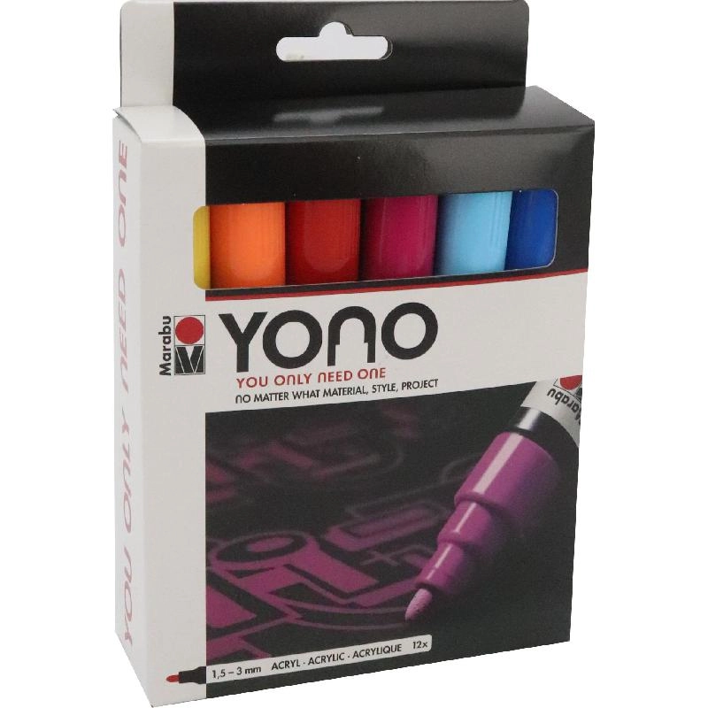 Marabu YONO - Assorted Color 1.5 - 3.0 mm