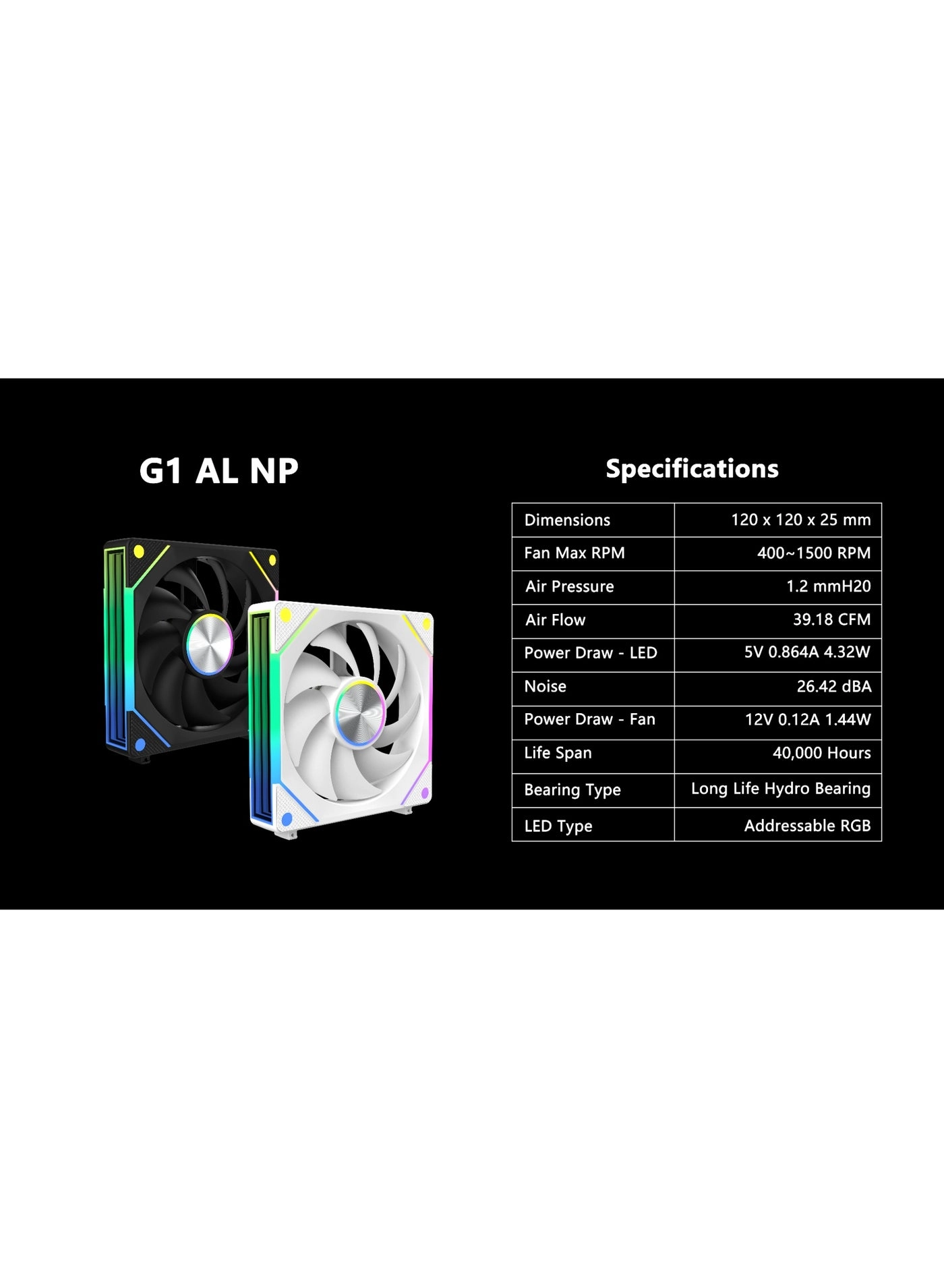 G1-AL-NP - 3 fan(s) 120mm