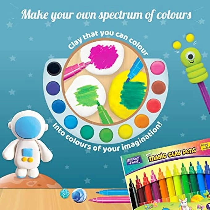 Magic Clay Space Craft- Clay Kit 5+ years 10 pcs