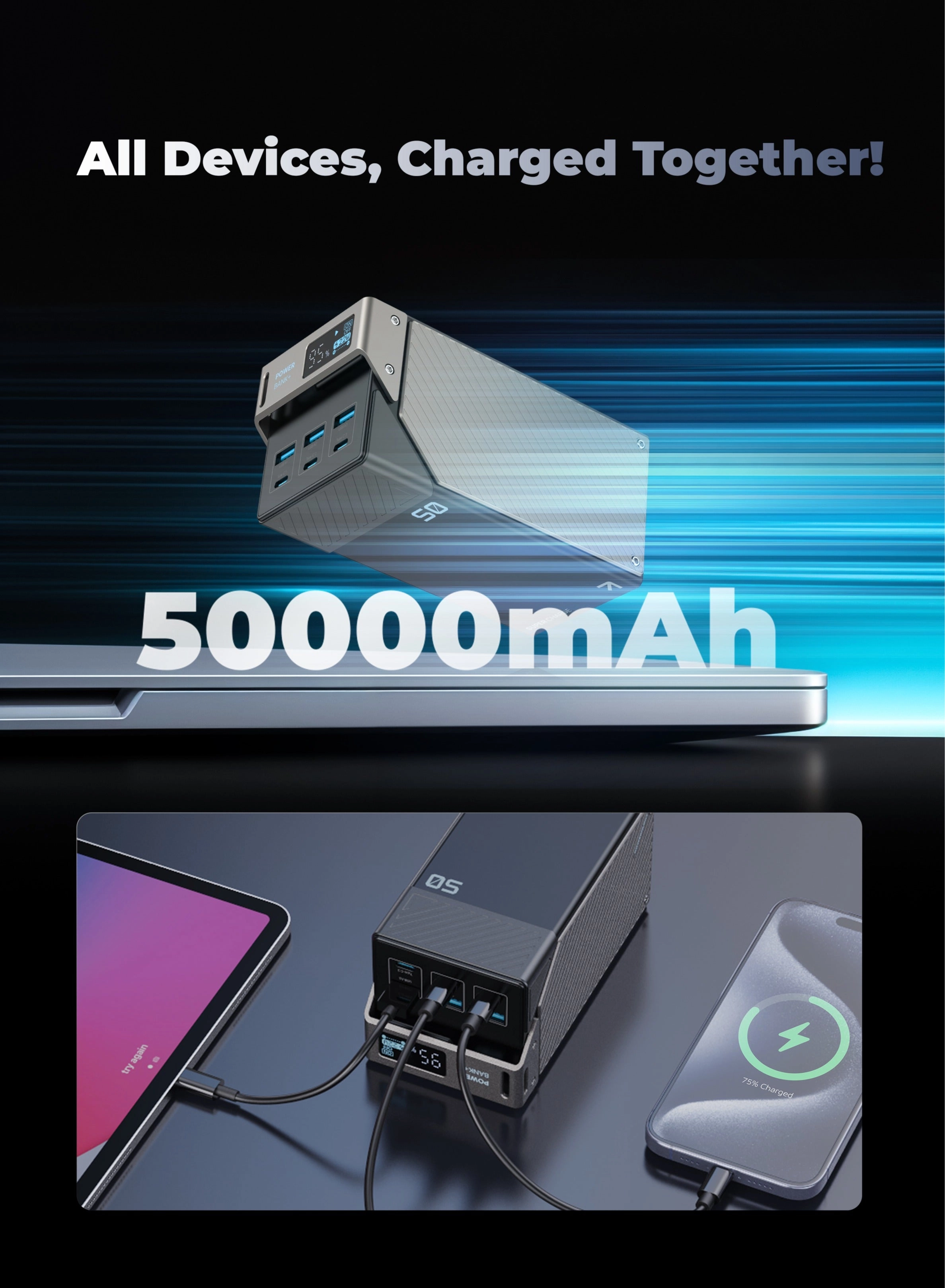 PPBCHA68-BK - 50000mAh 65W