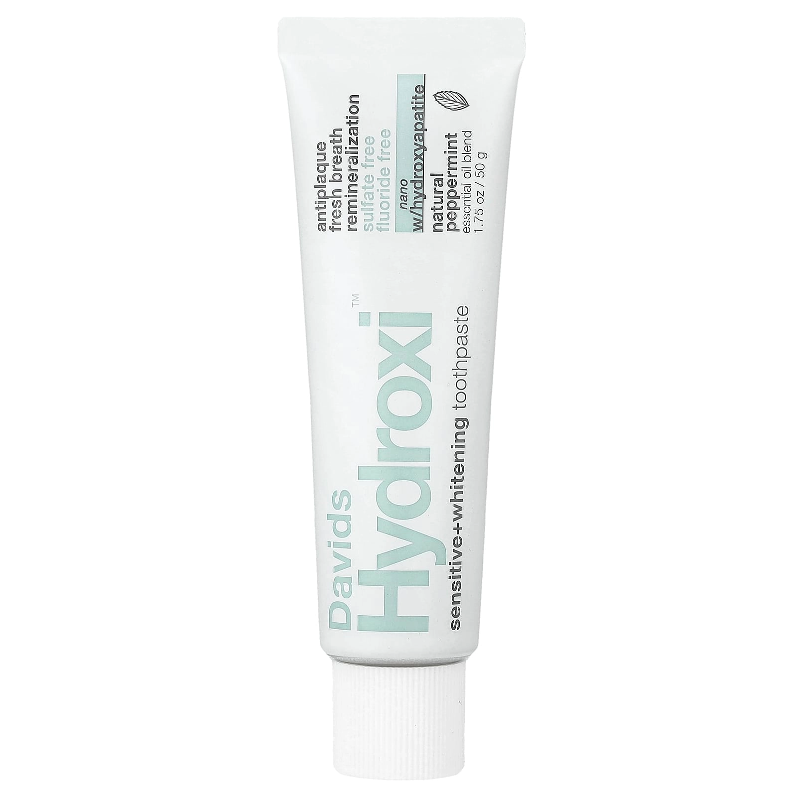 Davids Sensitive + Whitening Natural Peppermint Toothpaste 50 g