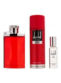 Desire Red M EDT - Amber Woody + Deodorant + Miniature