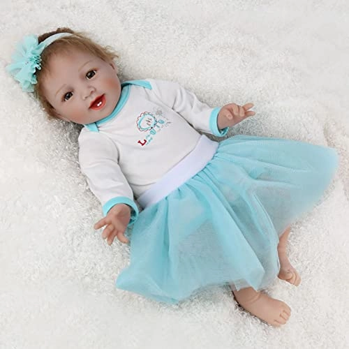Reborn Baby Doll - 55cm 22" Vinyl Cotton Body