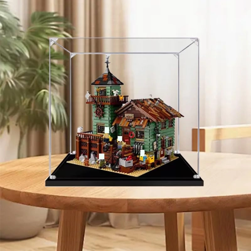 Display Case for 21310 - 11.81x11.81x15.74in. Black Bottom