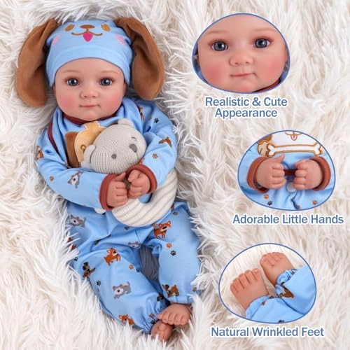 Reborn Baby Doll - 50cm Soft Fabric Body Boy