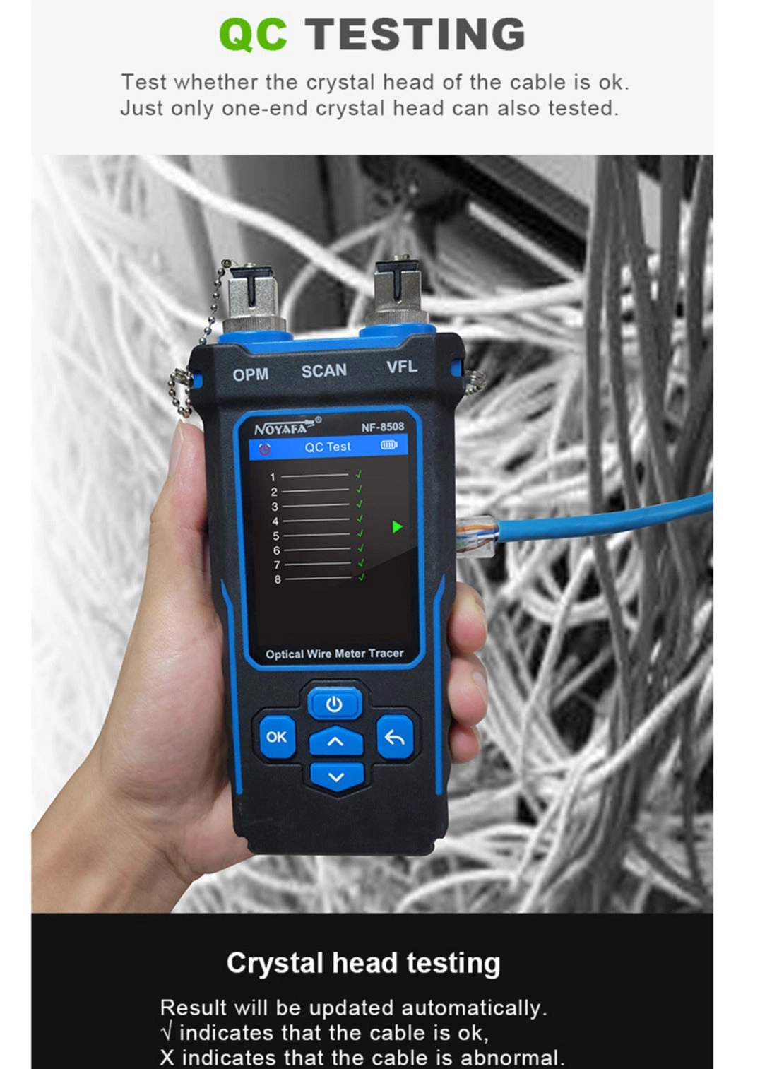 Network Cable Tester - RJ11 RJ45 Continuity testing