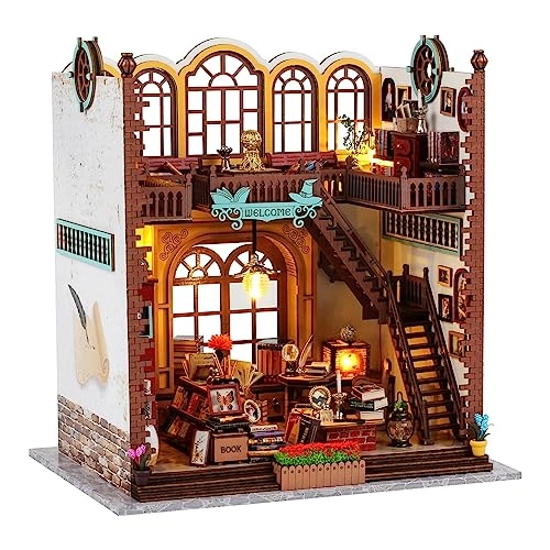 Magic Book Store Book Nook Kit - Diy Wooden Led