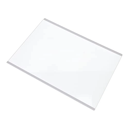 Glass Shelf - White Edge Trim 49.5cm Wide x 34.5cm Deep