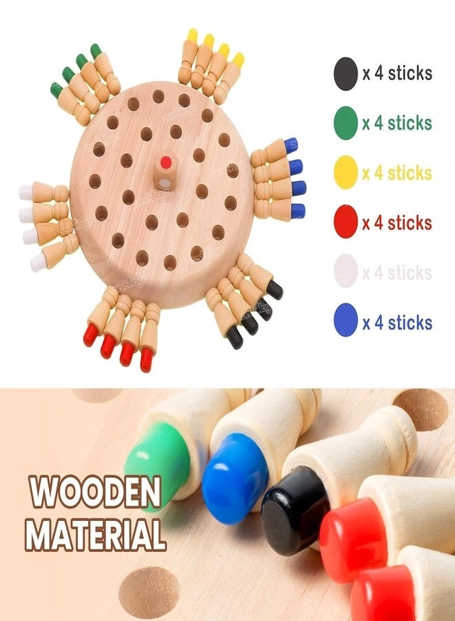 Wooden Colour Memory Game - 3+