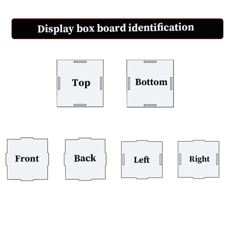 Technic Display Case (42131) - Clear Acrylic Black Bottom+top Light