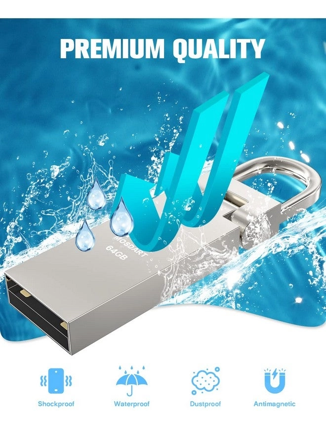 Metal Flash Drive - USB 2.0 64GB Pack