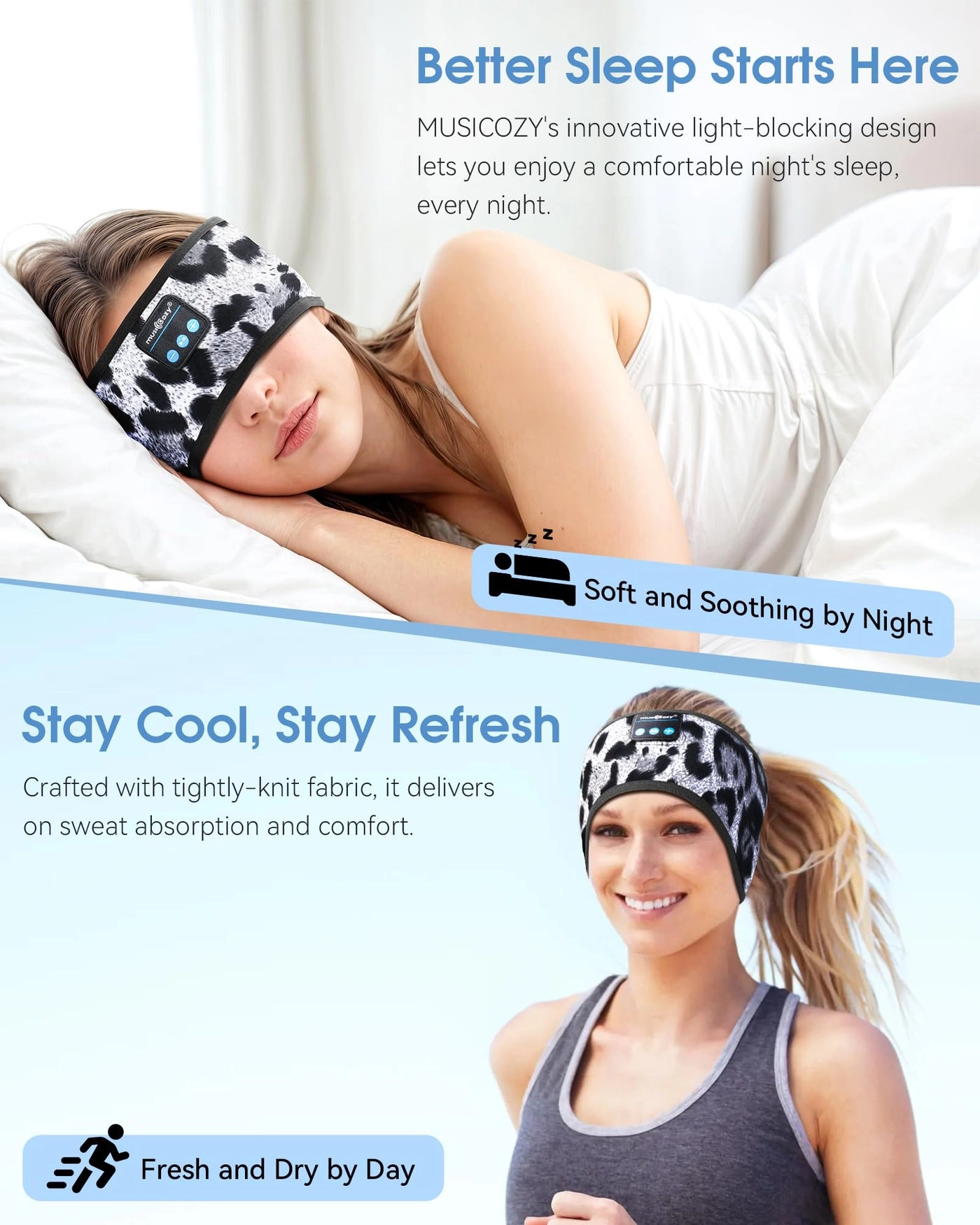 Sleep Headphones - Bluetooth 5.4 Headband