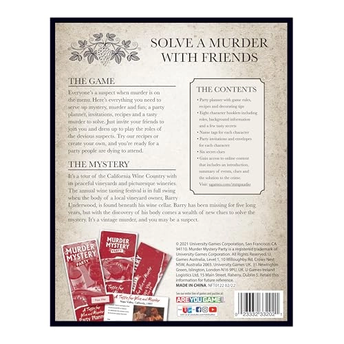 Murder Mystery Party: A Taste for Wine & Murder