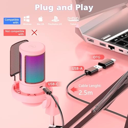 ME6S 3.5mm-Mini-Jack+USB Microphone