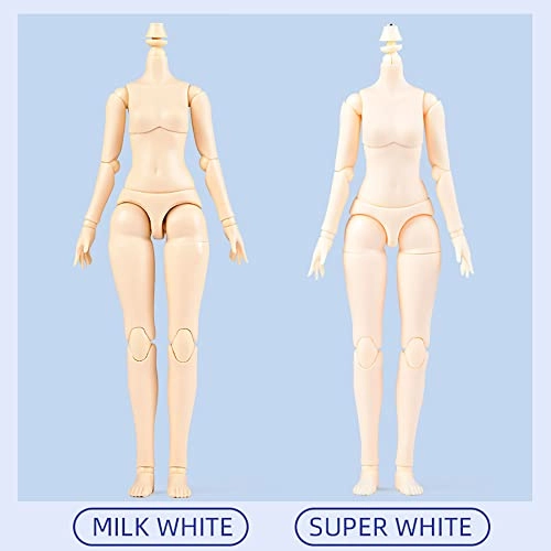 YMY Doll Body - 1/6 Scale 8.6 inches/9.4 inches PVC+POM Female Super White