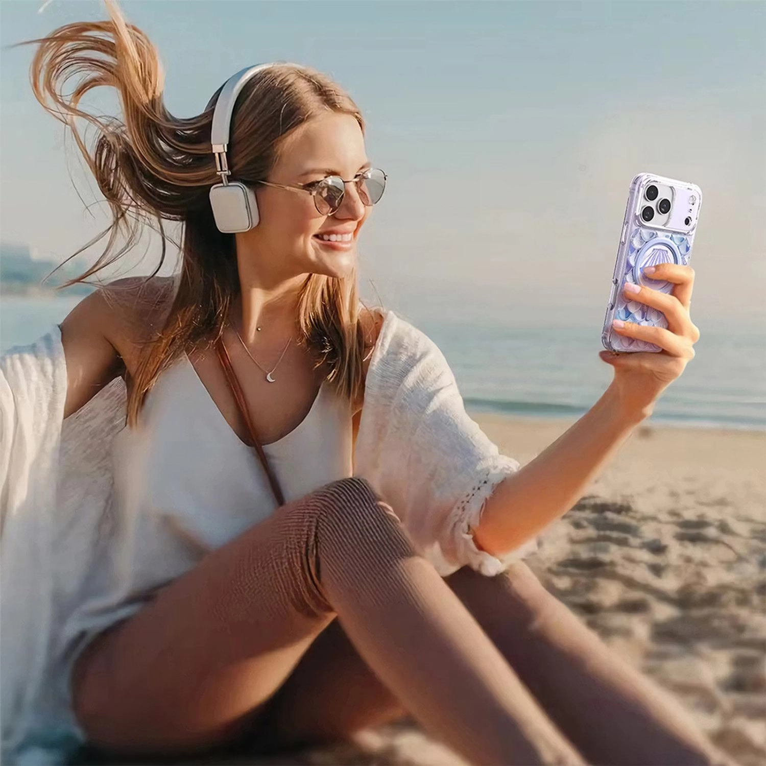 Pearl 3D Ocean Case with MagSafe for iPhone 17 Pro