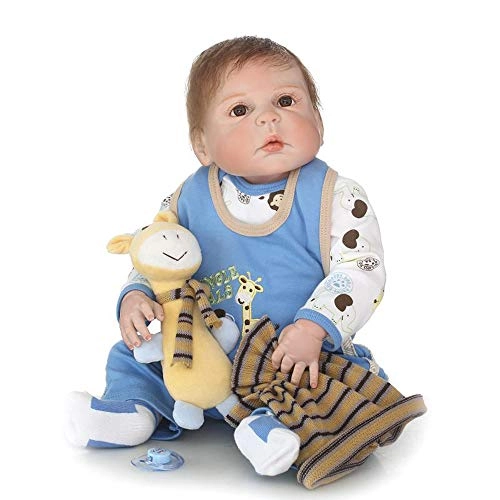 Reborn Baby Doll - 55cm/22in Soft Silicone Dressed