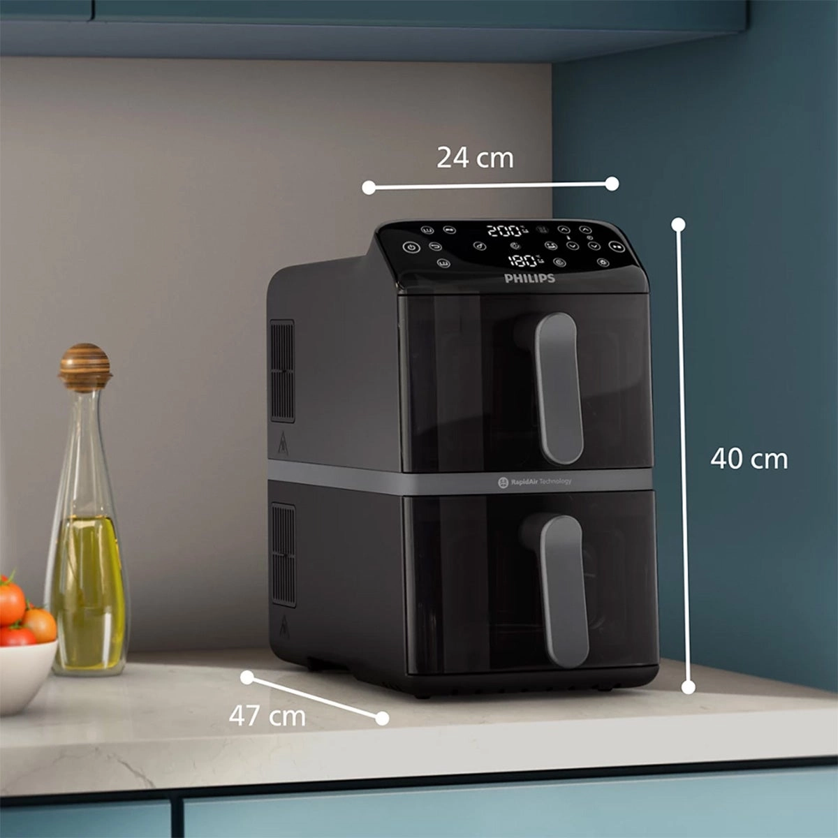 Stacked Dual Basket Airfryer NA460/09