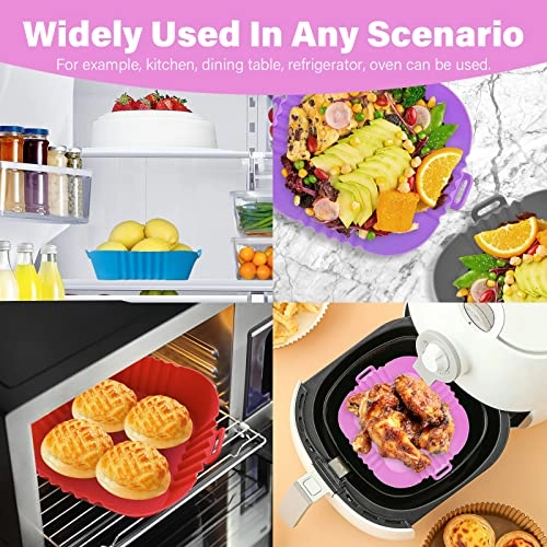 Square Air Fryer Silicone Liners - Food grade silicone 2 piece(s)
