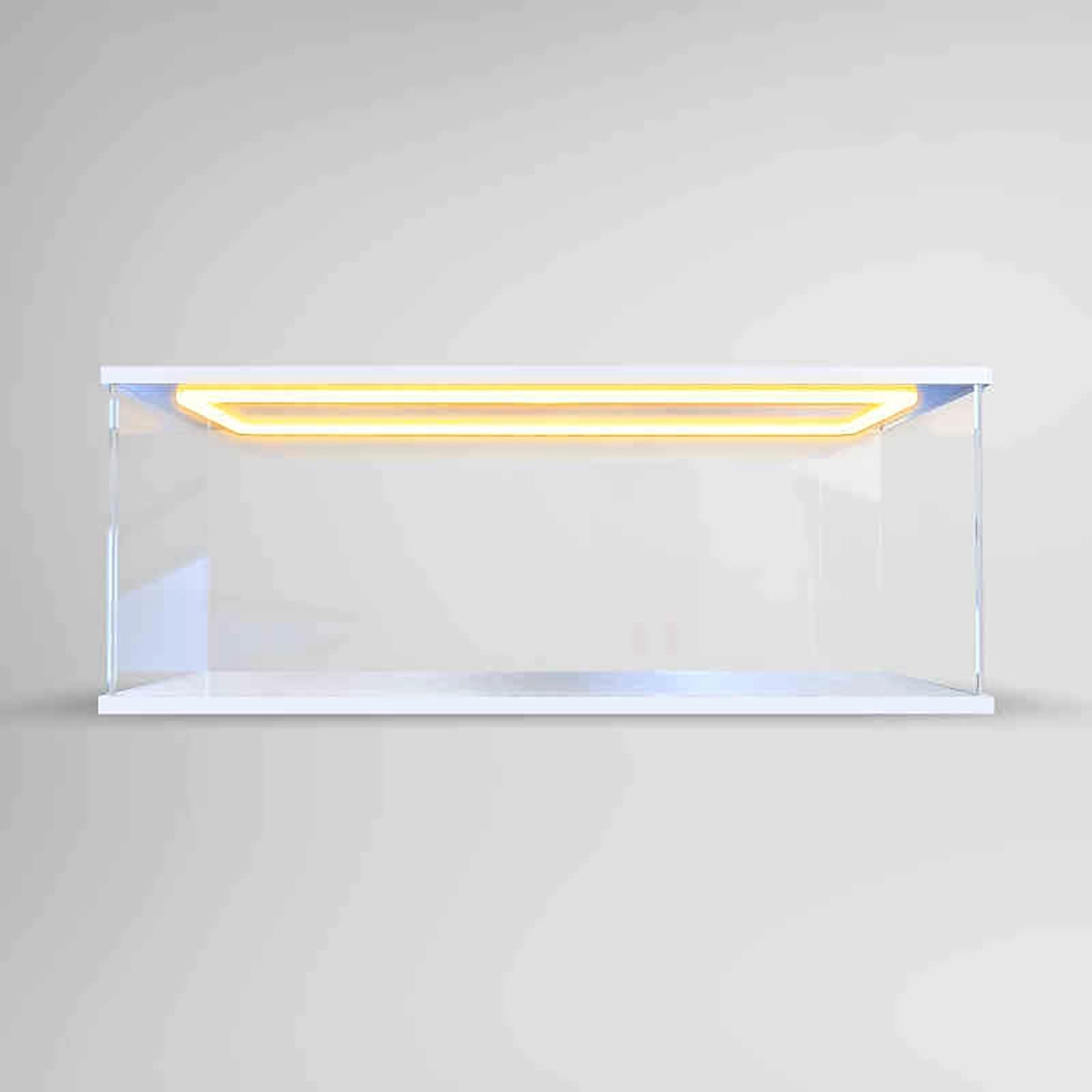 Display Case - 60x30x20cm Acrylic Golden Oak Backlight