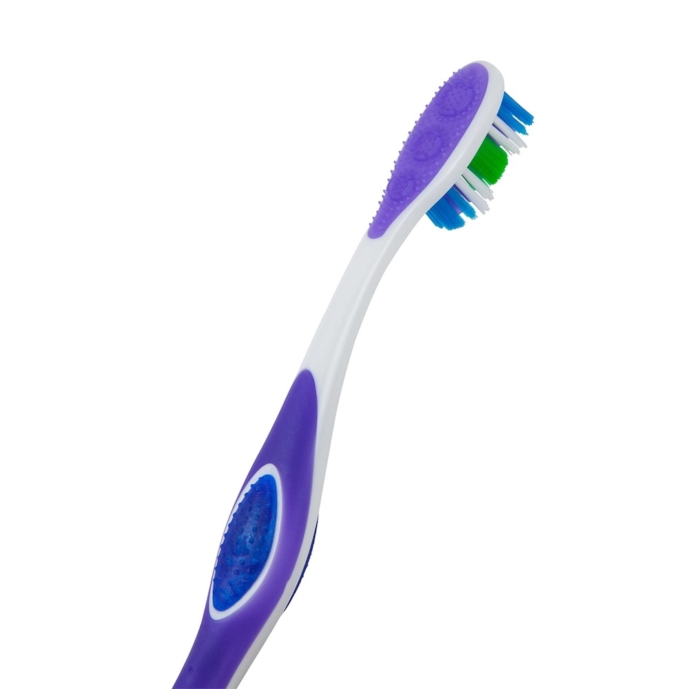 360 Whole Mouth Clean Toothbrush - Medium 3-Piece Pack Multicolor