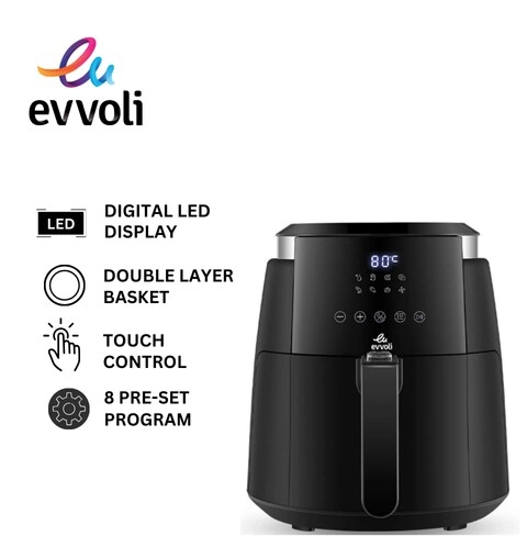Digital Control Panel Air Fryer EVKA-AF4008D
