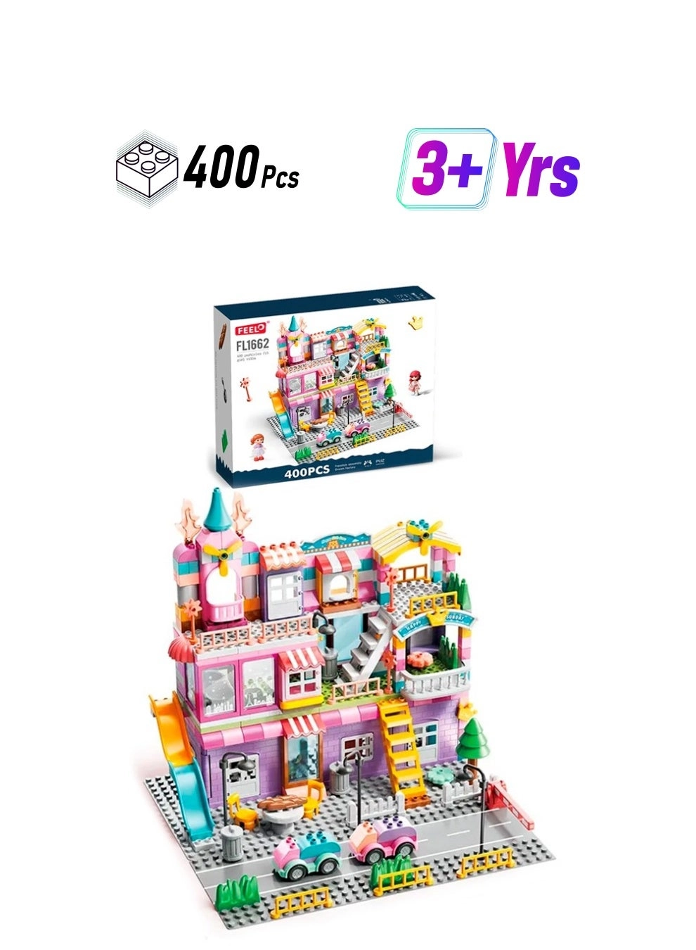 FEELO Building Blocks Set - Princess 400 pcs