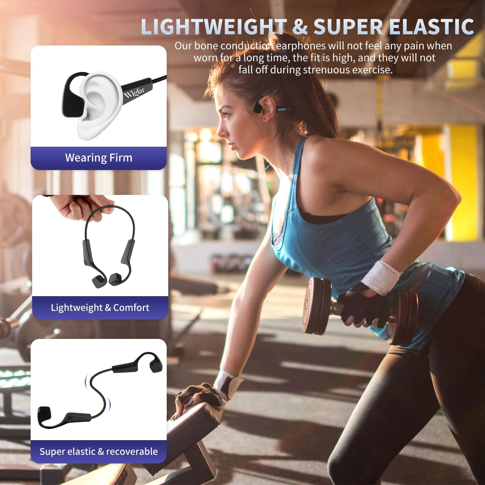 Bone Conduction Headphones Wireless Headphone