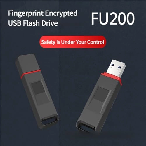 Fingerprint Unlock USB Flash Drive - USB3.2 USB-A or Type-C 32GB