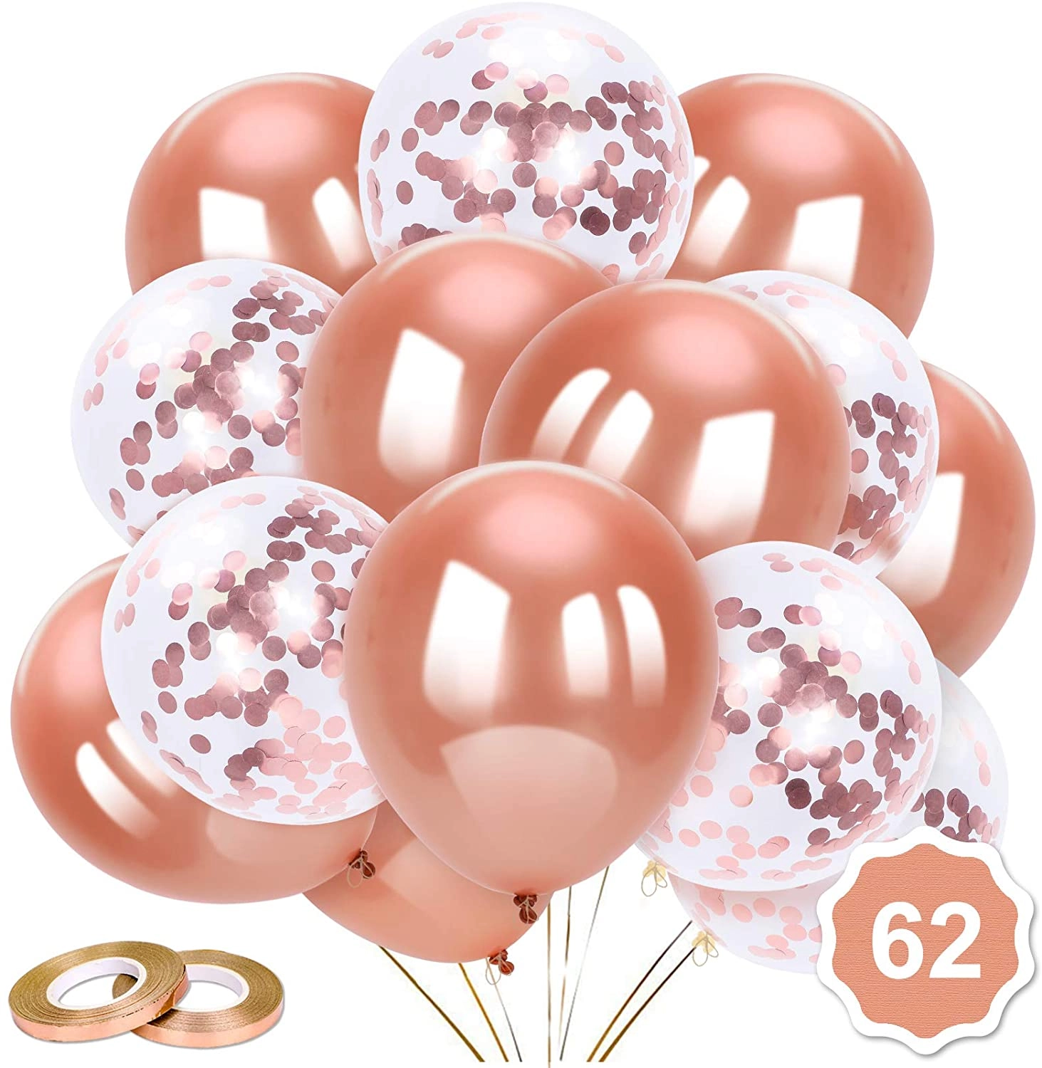 Party Time Trading LLC Latex Balloons - 62-Pieces Birthday