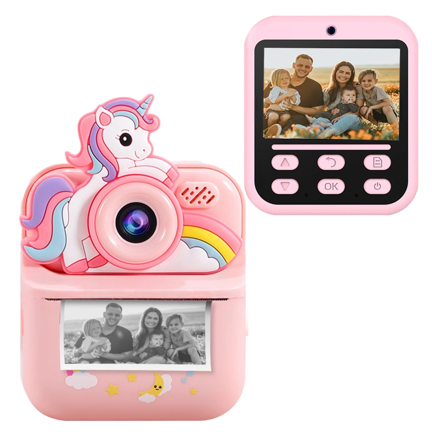 Instant Print Camera - 64G 48MP 1080P