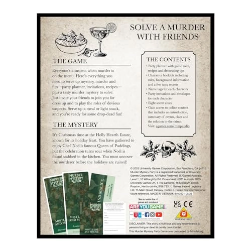 Murder Mystery Party: Mistletoe & Malice