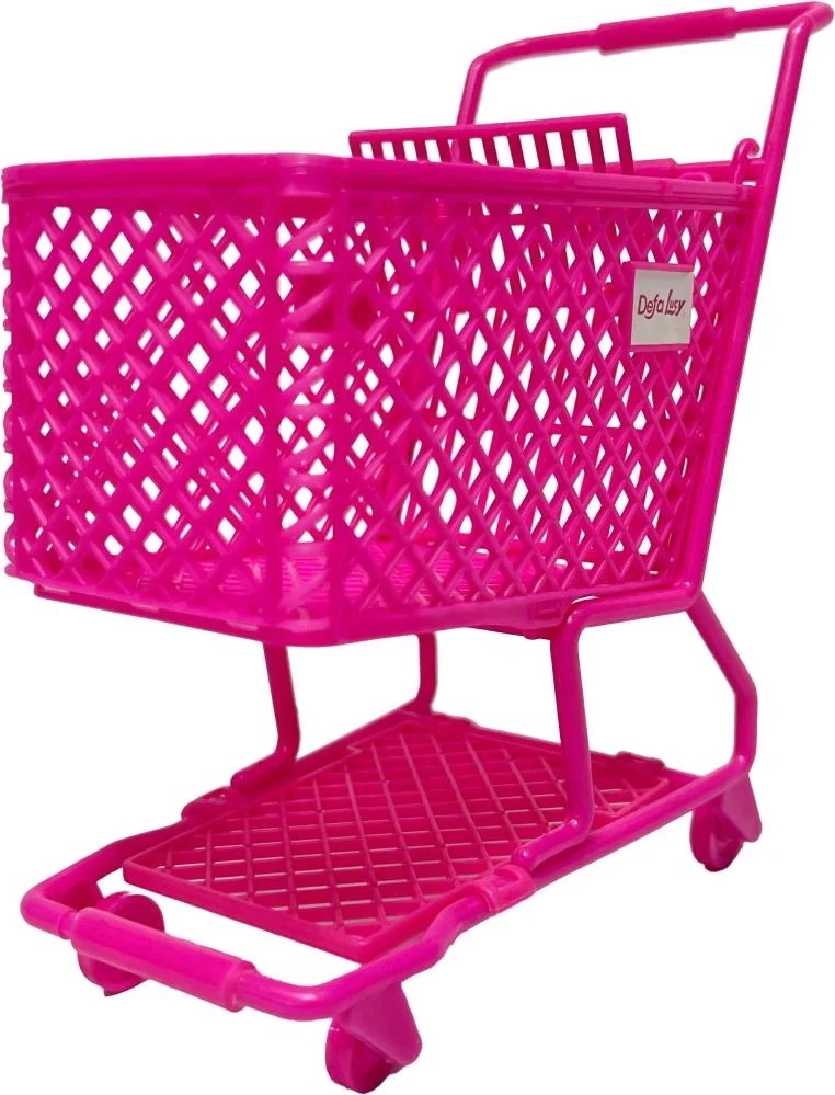 Doll with Shopping Cart Set - Silver Ages 3+