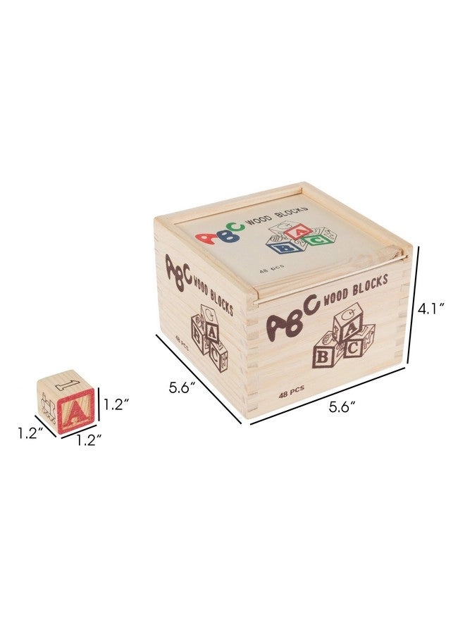 ABC and 123 Wooden Blocks