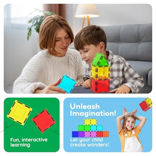 Magnetic Building Block Set - 12pcs