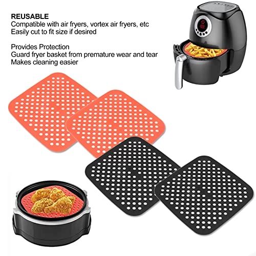 Air Fryer Mats - Silicone 4pcs