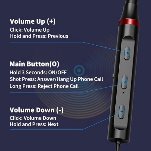 Neckband Bluetooth Headphones - Wireless Headphone