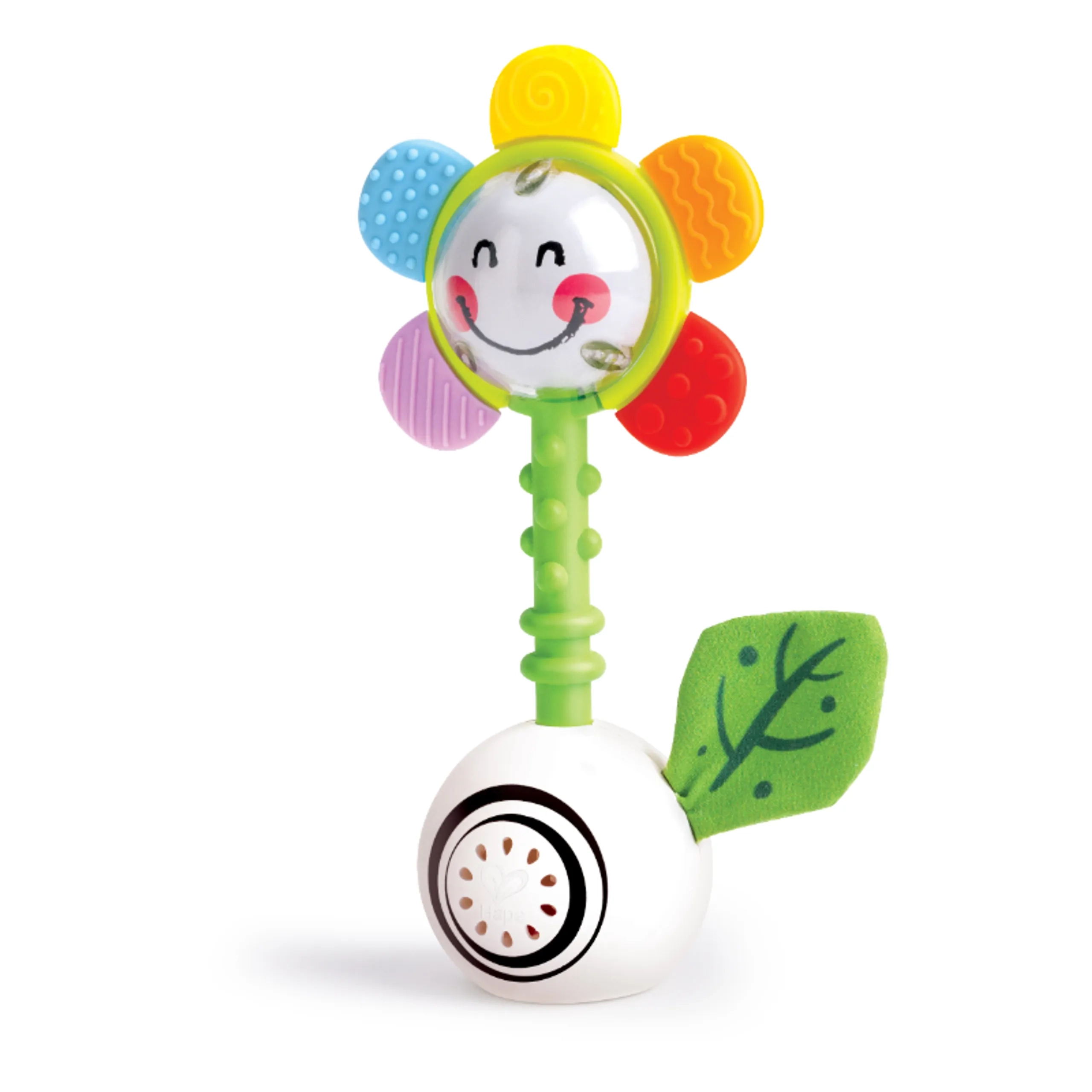 Hape Shake And Sparkle Flower Rattle - 0 months