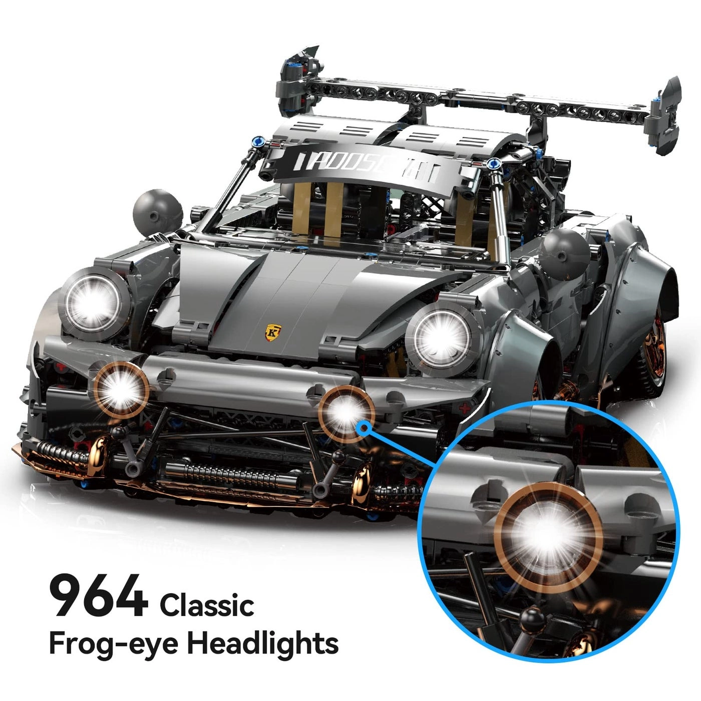 Race Car Building Set - 1:10 scale Gray