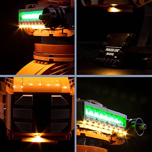 75351 Princess Leia Helmet LED Light Set - USB/Battery 5 light sources