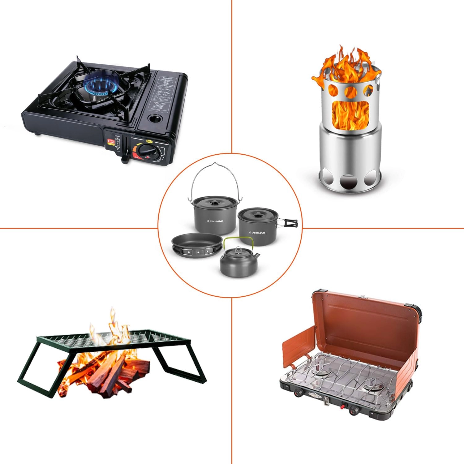 Camping Cookware Mess Kit - 39pcs