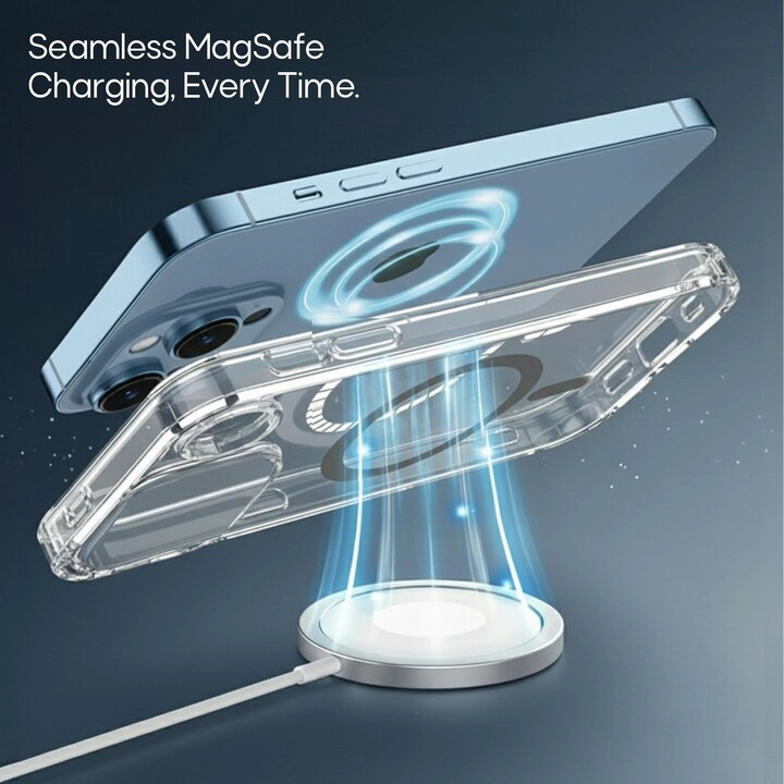 Magnetic Phone Case Protective Cover with MagSafe for iPhone 16 Pro Max