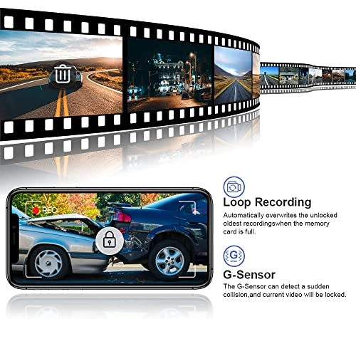 Dash Cam 2160 X 1080 pixels for Toyota RAV4 2022 2023 2024