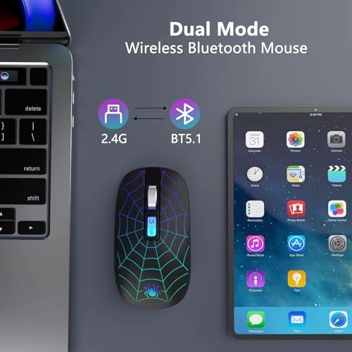 LED Slim Rechargeable Mouse - Wireless