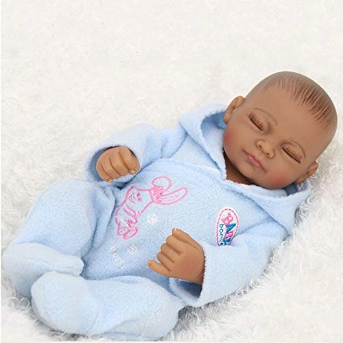 Reborn Baby Doll - 10 inch 25 cm Silicone black skin Ages 3 months+