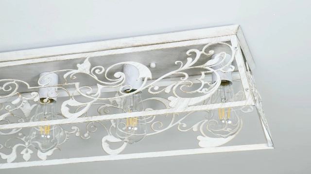 Metal Caged Ceiling Light - Dimmable